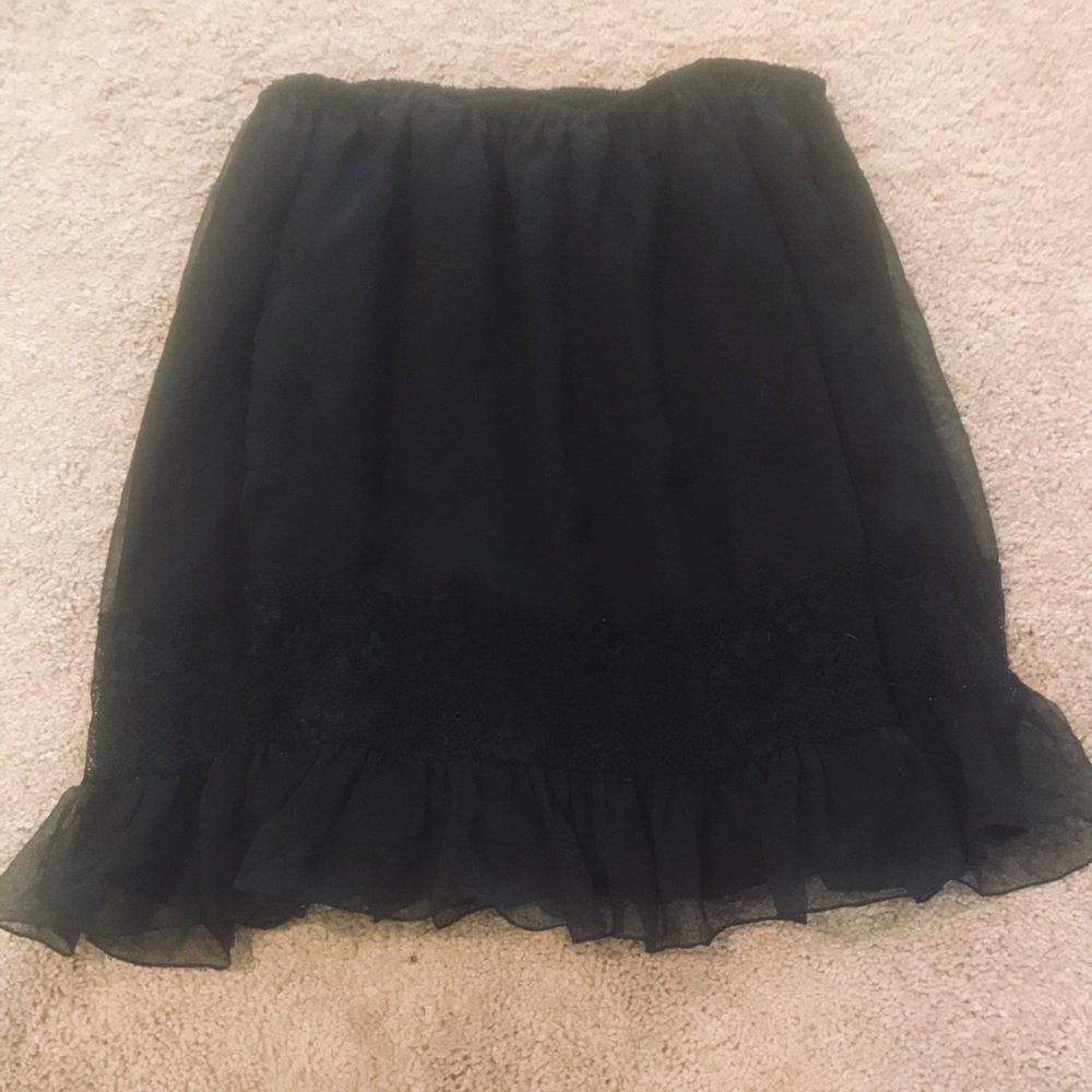 Midi Black Skirt